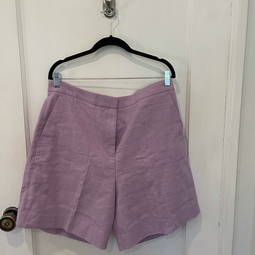 J.Crew Lilac Linen Shorts